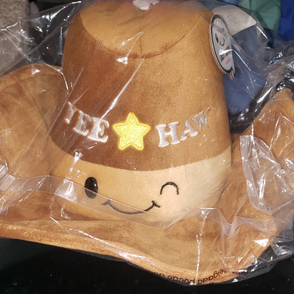 AURORA "JUST SAYIN  Cowboy Hat Plush NWT